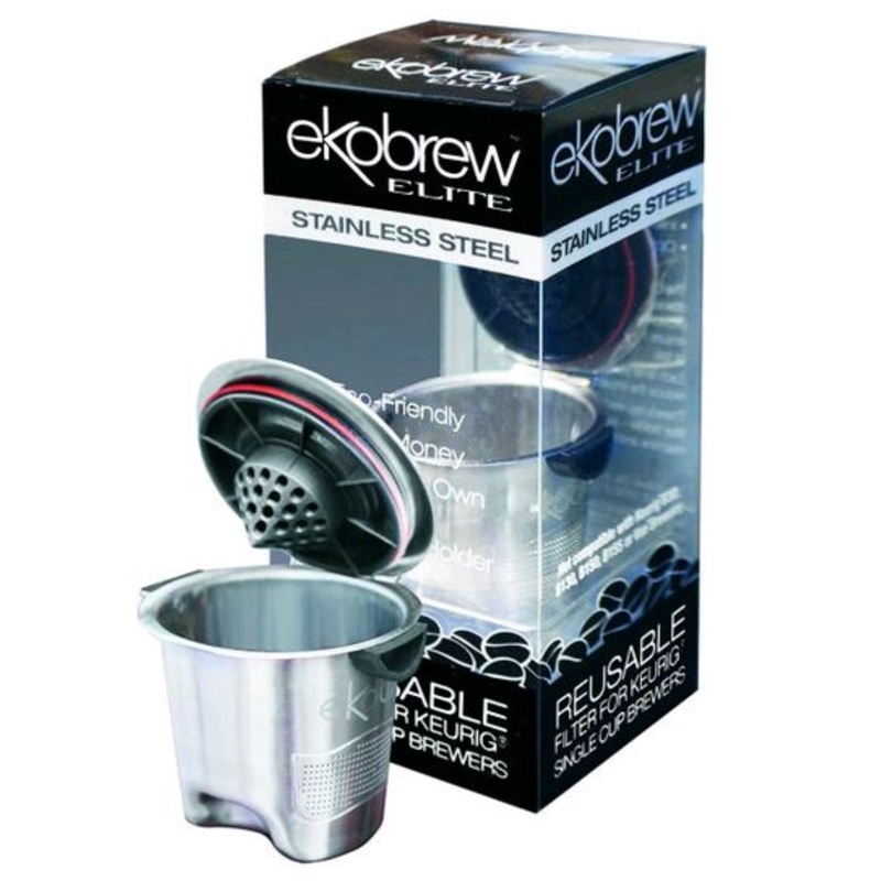 Ekobrew Stainless Steel Elite Refillable K-Cup for Keurig and Ekobrew Brewers