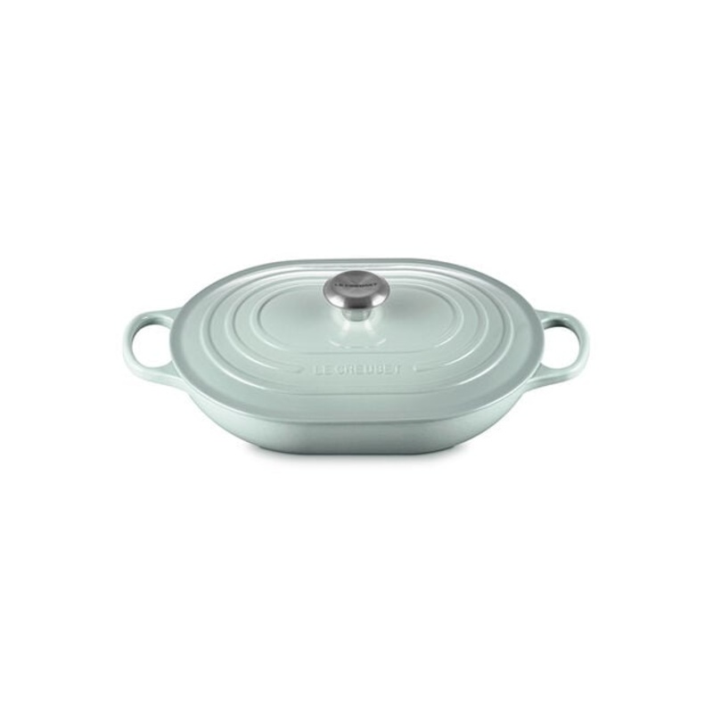 Le Creuset Oval Casserole: 3.75 QT, Sea Salt