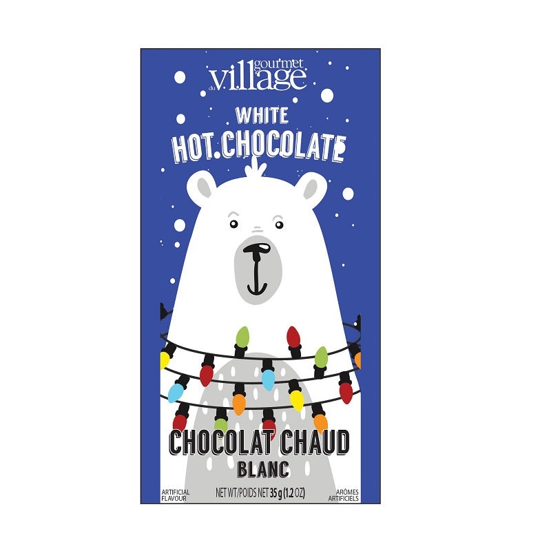 Retro Polar Bear White Hot Chocolate