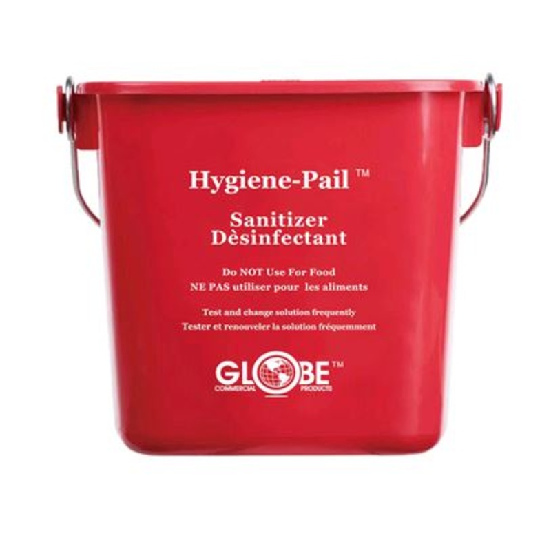 3 Qt Sanitizing Hygiene Pail - Red