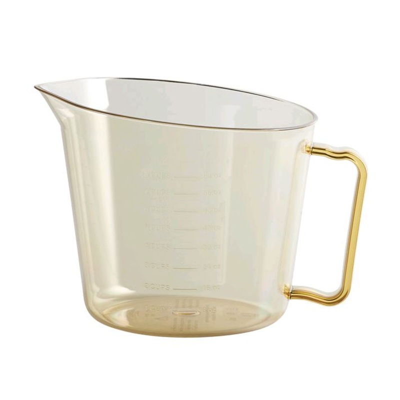Cambro 200MCH150 2 Qt. High Heat Amber Plastic Measuring Cup