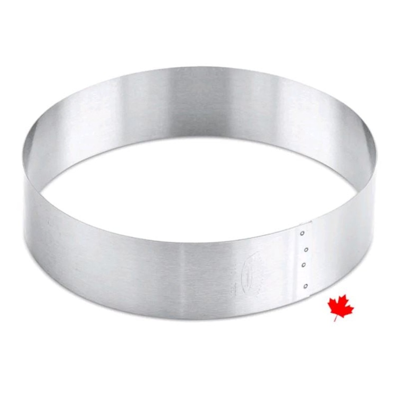 Crown Cookware Stainless Steel Cake Ring 9"x3"