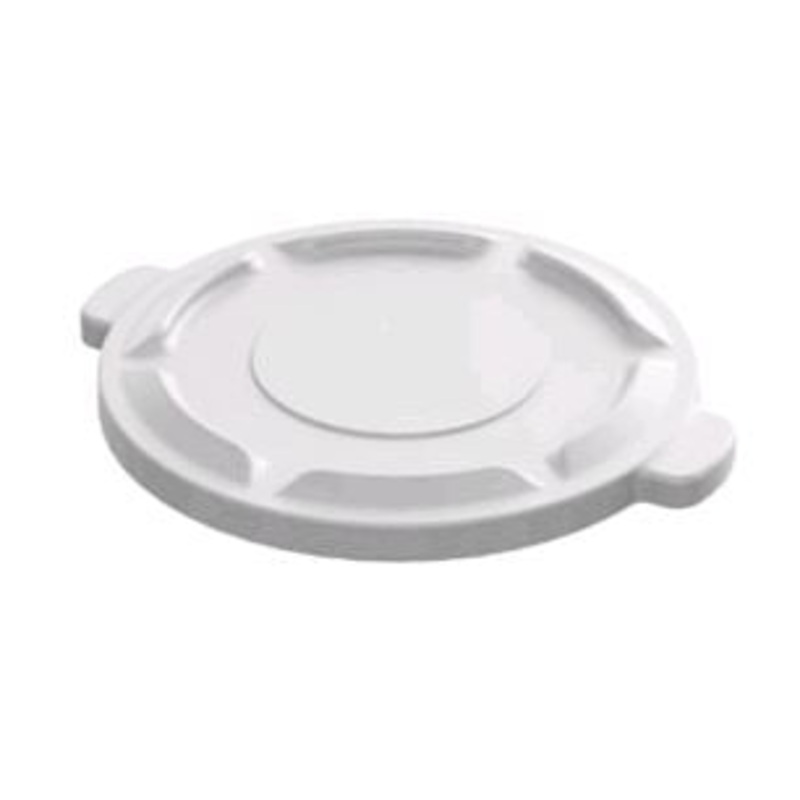Globe Commercial Products 9633W White Waste Container Lid - 32 Gallon