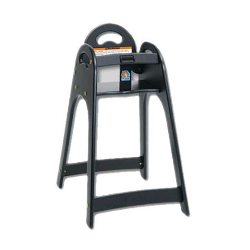 Koala Kare KB105-02 Black High Chair with Rounded Top and Sides