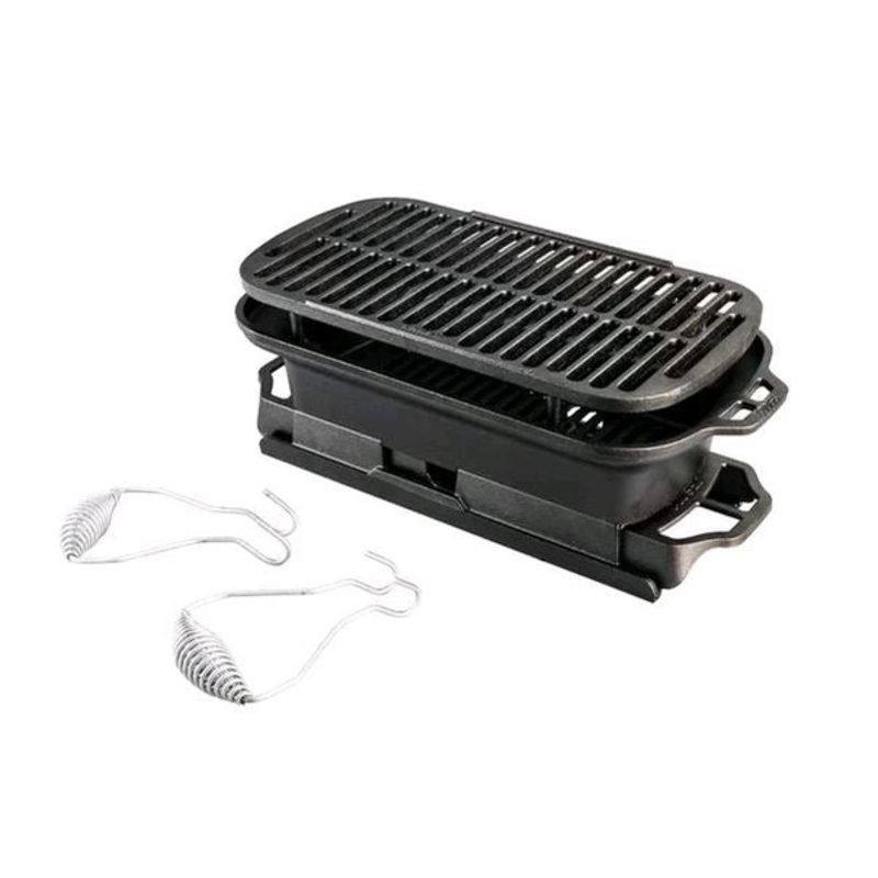 Lodge LSPROGINT Cast Iron Sportsman's Pro Charcoal Grill