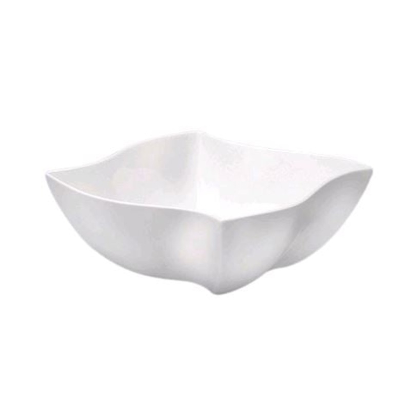 Oneida F8010000733 White 16.25 oz. Wave Edge Porcelain Bowl - 24/Case