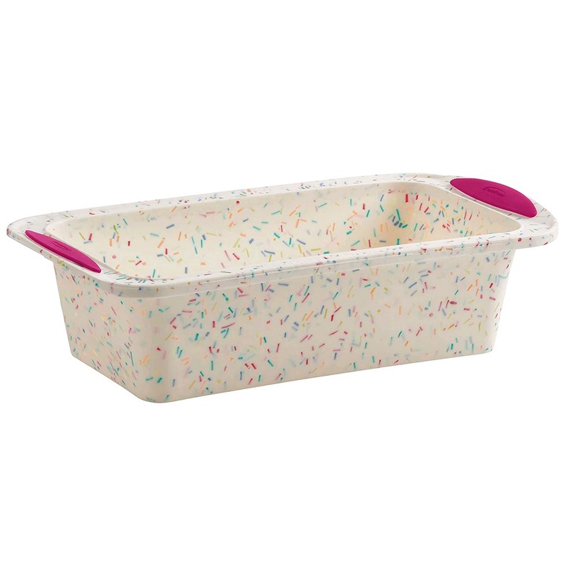 Trudeau Confetti Structured Silicone Bread Loaf Pan