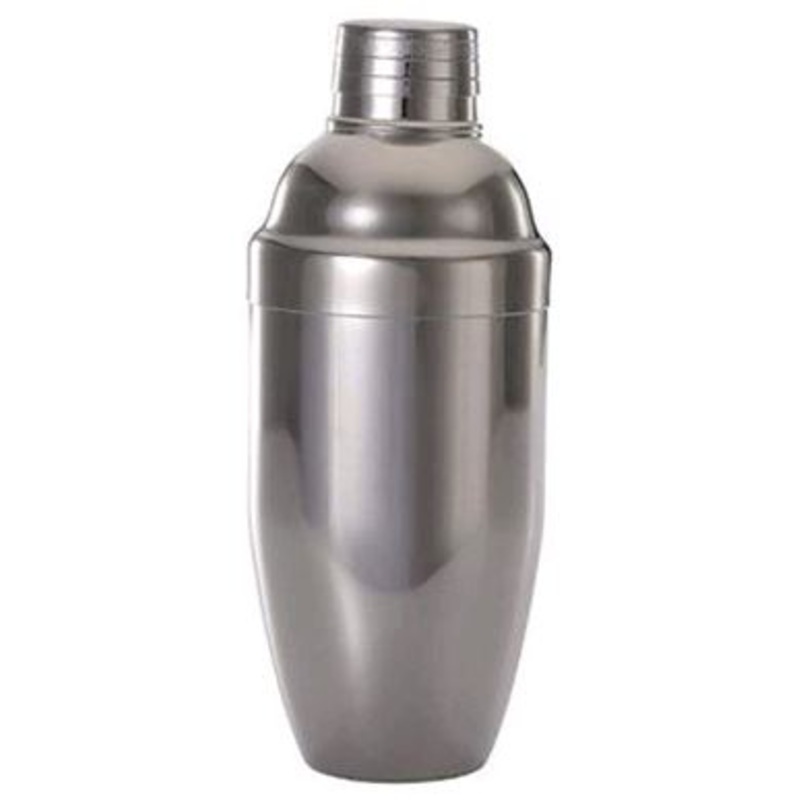 Barfly 24 Oz 3-Piece Japanese Cocktail Shaker, Gun Metal Black