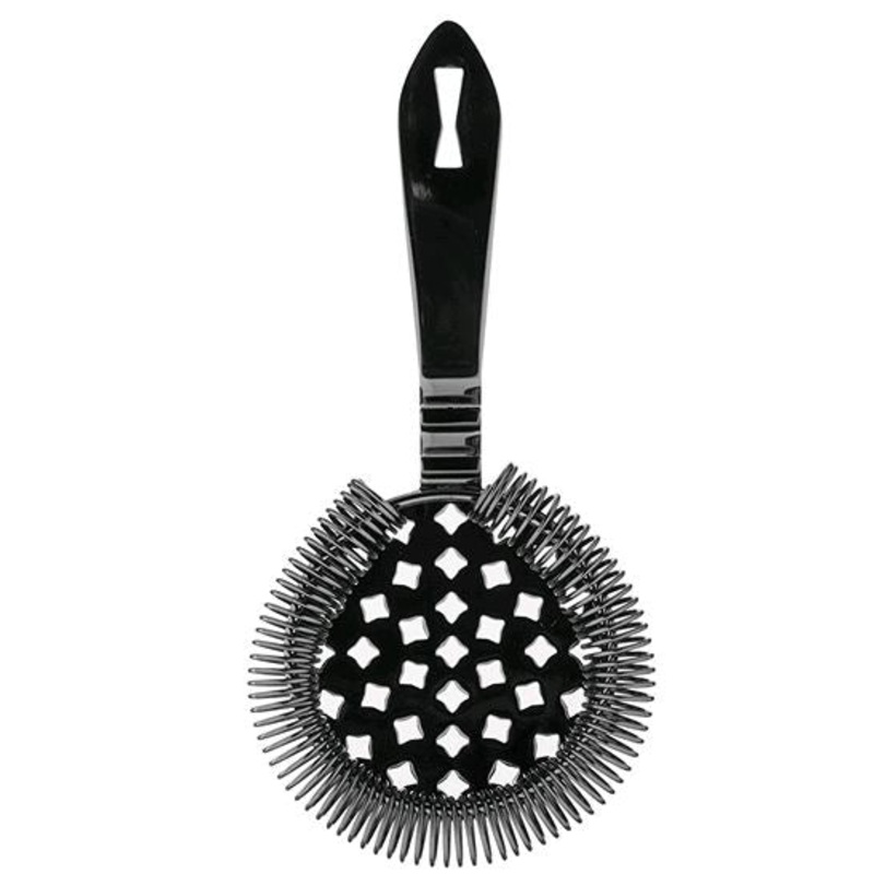 Barfly Classic Hawthorne Spring Bar Strainer, O/S, Gun Metal, Black, M37037BK