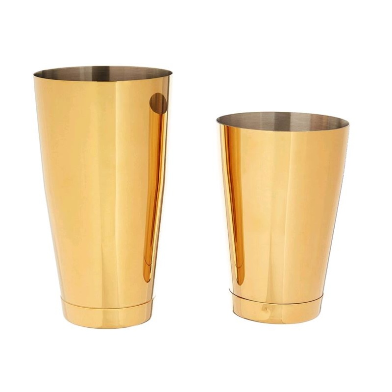 Barfly M37009GD Cocktail Shaker Tin, Set (18 oz and 28 oz), Gold