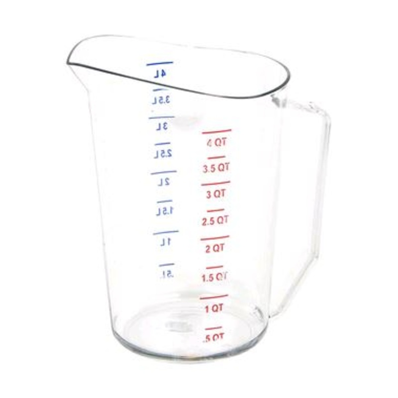 Cambro 400MCCW135 4 qt Camwear Measuring Cup - Clear