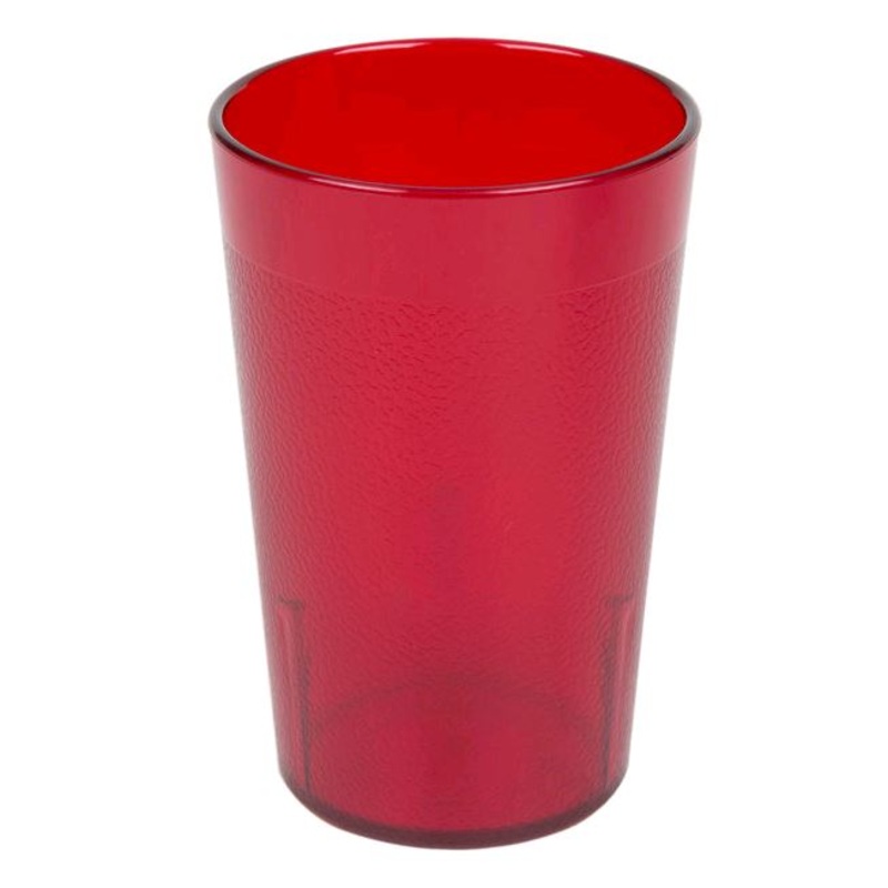 Cambro 800P156 Colorware 7.8 oz. Ruby Red Customizable SAN Plastic Tumbler