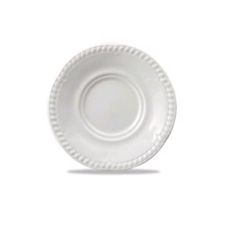 Churchill Buckingham 6" Saucer, White 24/Case