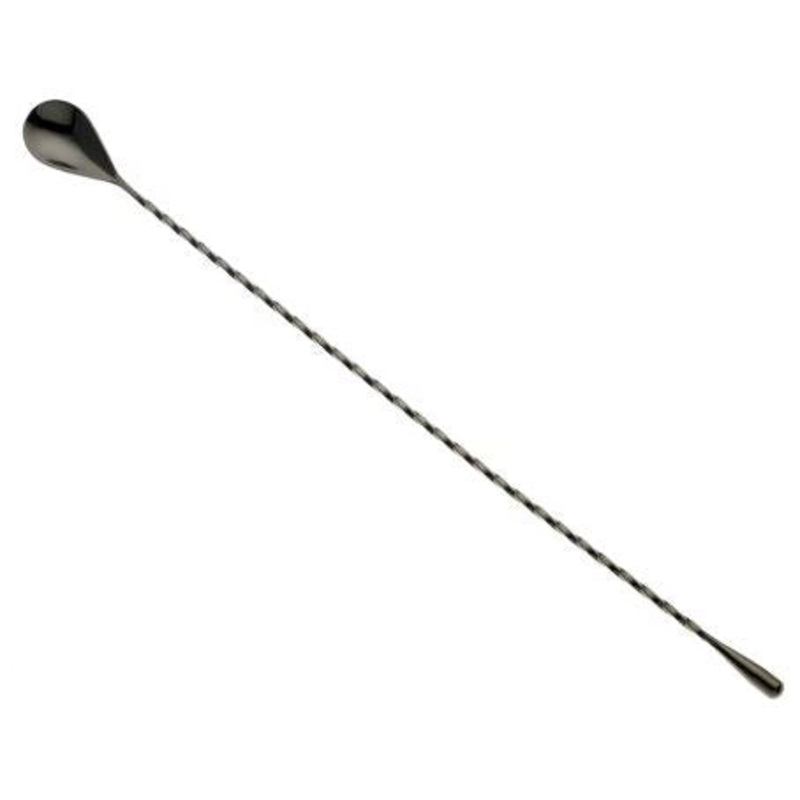 Mercer Barfly 15 3/4" Gun Metal Black Finish Classic Bar Spoon M37013BK
