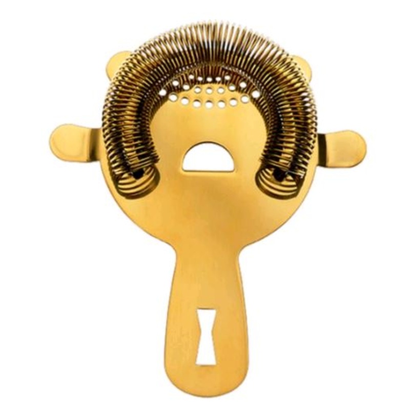 Mercer Culinary M37071GD Barfly 4-Prong Gold Plated Bar Strainer