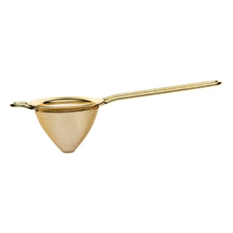 Mercer M37025GD Barfly 3.5" Gold Plated Fine Strainer