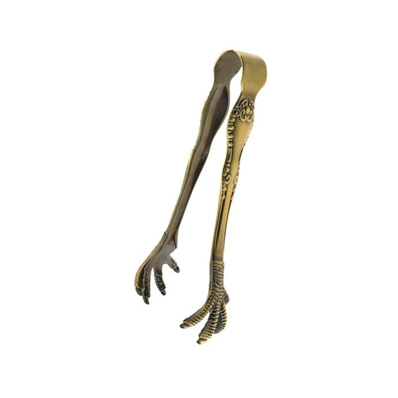 Mercer M37066 7 7/8? Talon Ice Tong Antique Brass