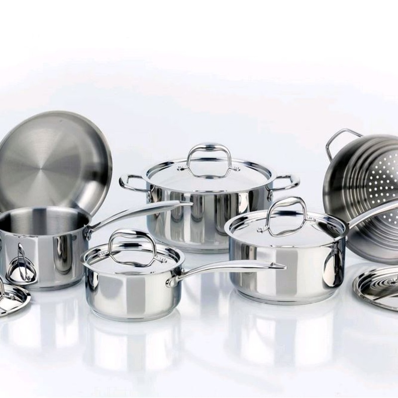 Meyer Accolade Stainless Steel Cookware Set, 11-Piece 2201-11-00