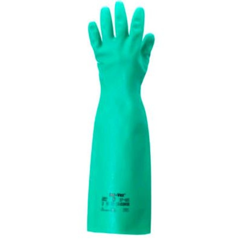 Sol-Vex Unsupported Nitrile Gloves, Ansell 37-185-7, 1-Pair