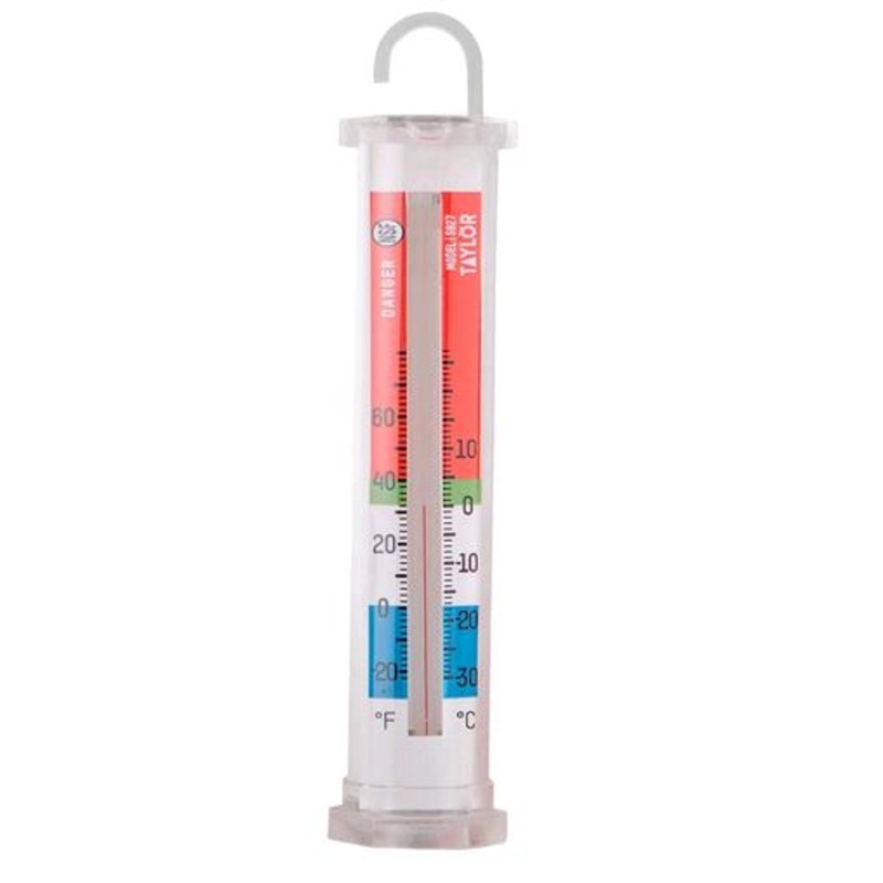 Taylor Thermometers 5927 5 1/8" Tube Glycol Refrigerator / Freezer Thermometer