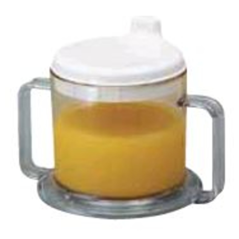 Transparent Two Handle Mug with Spout