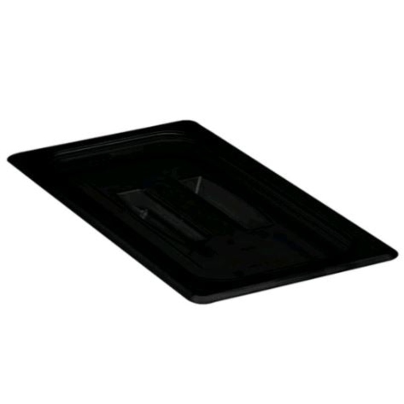 Cambro 30CWCH110 Camwear Black 1/3 Size Food Pan Cover with Handle