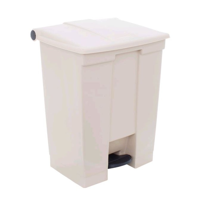 Rubbermaid FG614500BEIG 72 Qt. / 18 Gallon Beige Rectangular Step-On Trash Can