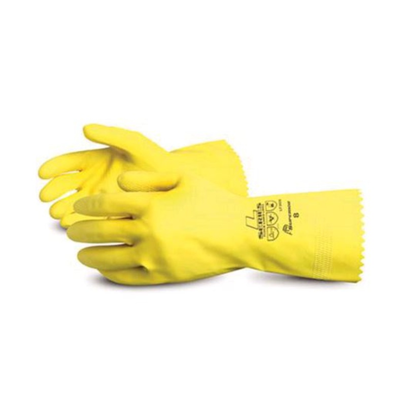 Superior Glove Works LF3020-8 Gloves L 5-Finger, Pair Size 8 0.4 mm Yellow