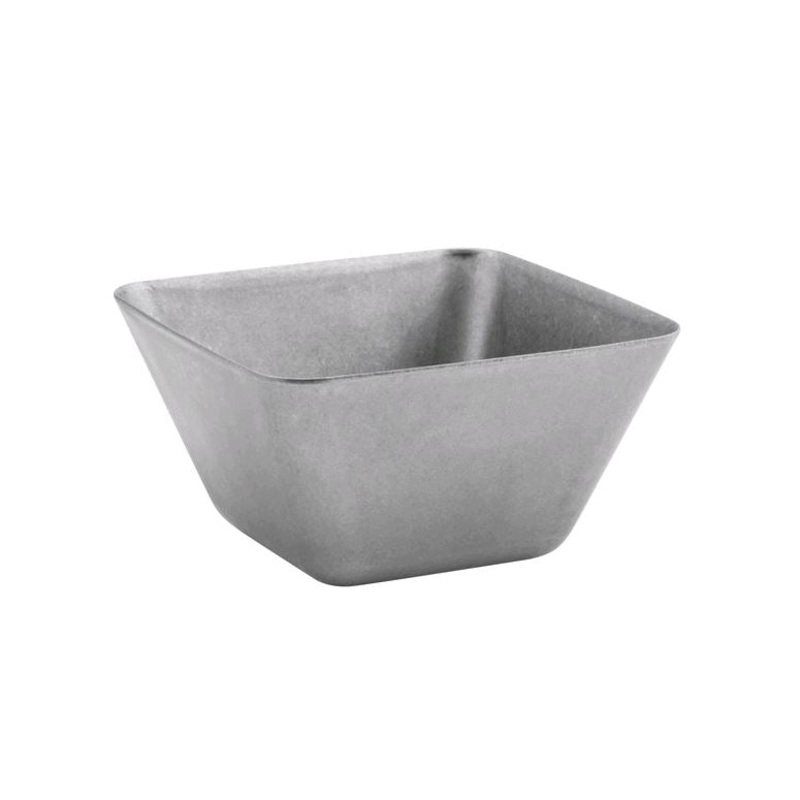 Front of the House Mod 5 oz. Square Antique Finish Stainless Steel Ramekin DSD069ANS23
