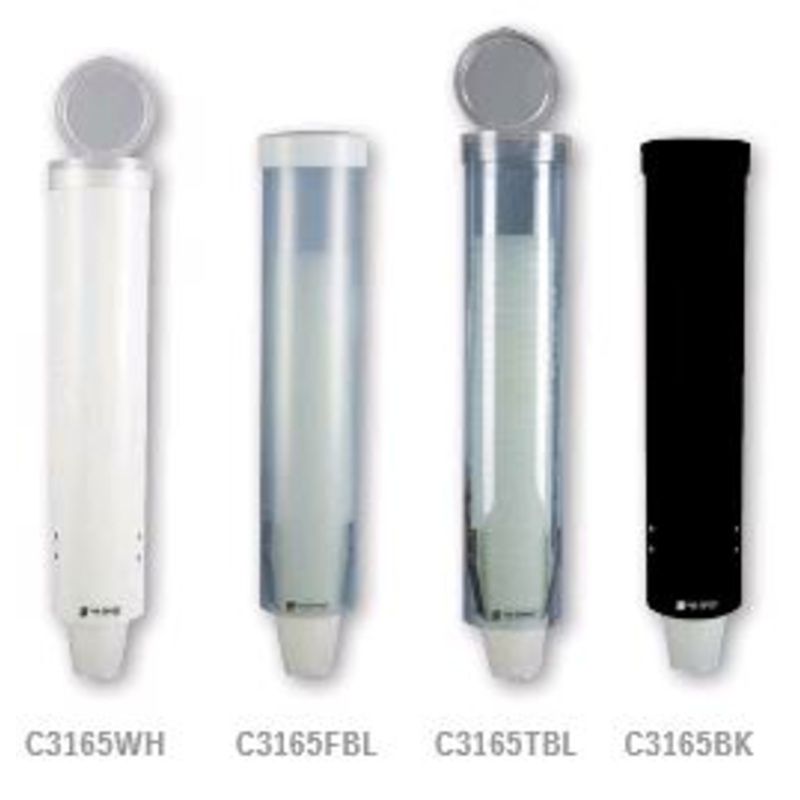 Medium Pull-Type Water Cup Dispenser Black C3165TBL*