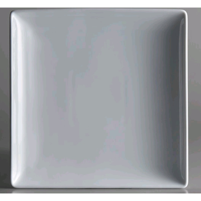 Oneida Fusion 9 1/2" Bright White Porcelain Square Plate R4020000143S*
