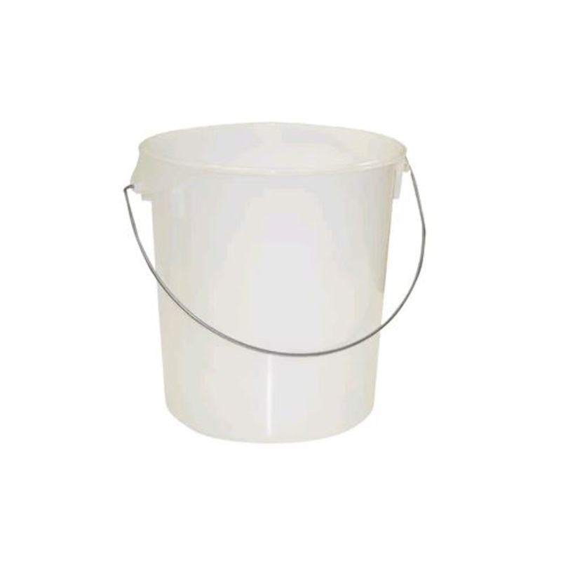 Round Storage Container with Bail 22 QT White*