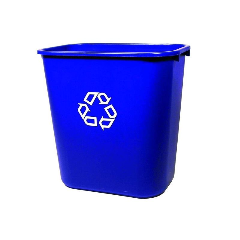 Rubbermaid Blue Medium Deskside Recycling Container*