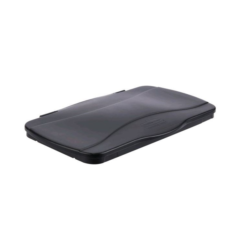 Rubbermaid Slim Jim Black Hinged Rectangular Trash Can Lid FG267400BLA*