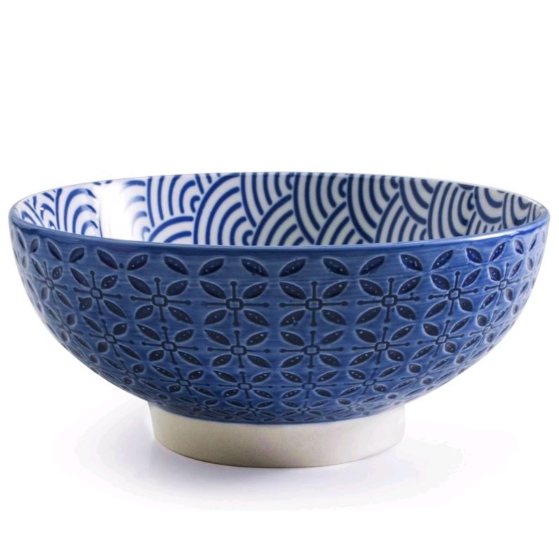 BIA Aster 34oz Blue Serving Bowl 440492BL