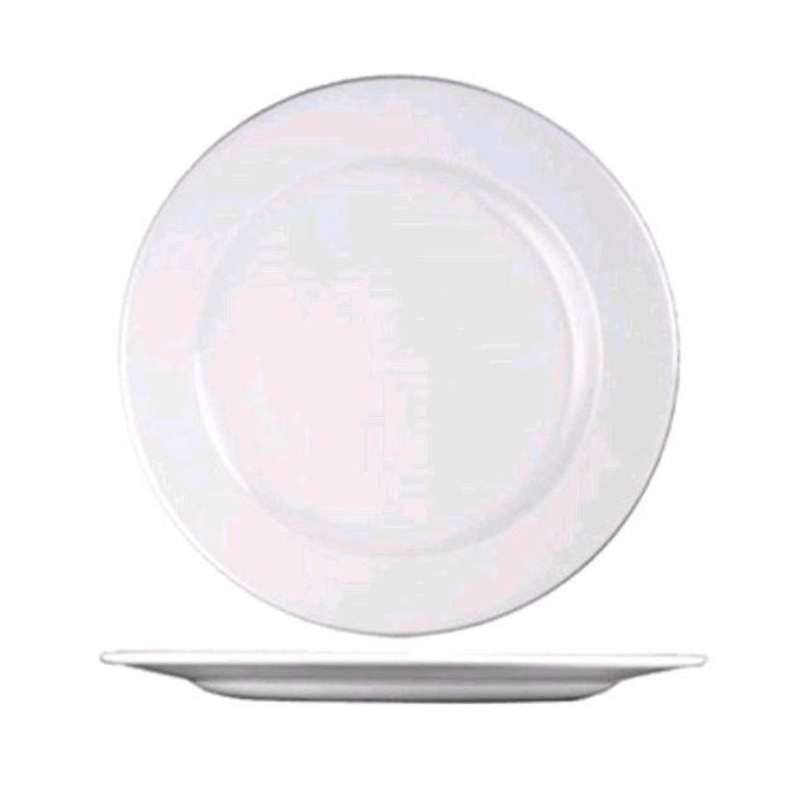Churchill White Rolled Edge 8.25" Plate WHVP81