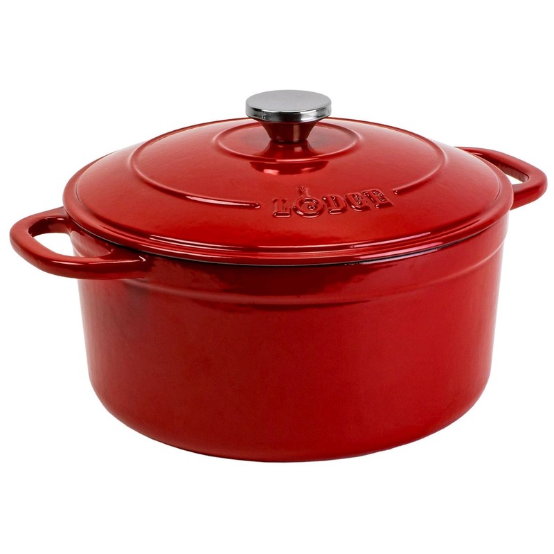 Lodge Red Enamel 5.5qt Dutch Oven EB5D42INT
