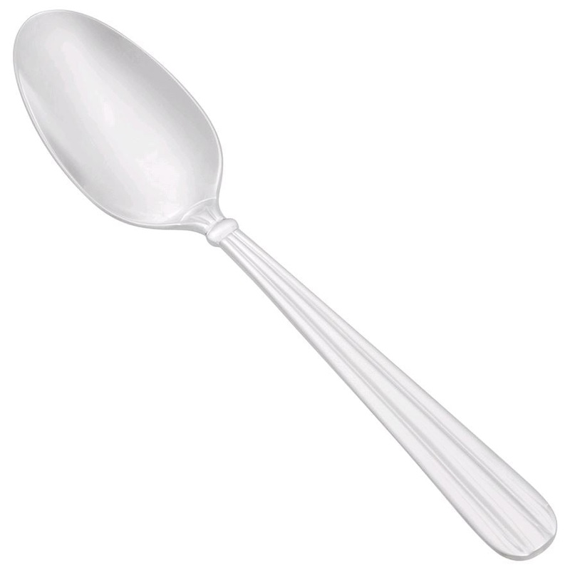 Oneida 2347SDEF Unity 7 1/4" Stainless Steel Oval Soup / Dessert Spoon *