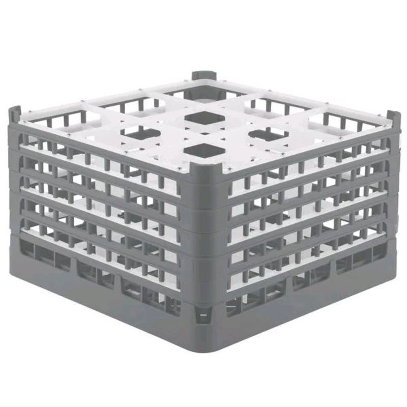 Vollrath Full-Size Gray  9-Compartment XXX-Tall Glass Rack with HSF Logo  52731*