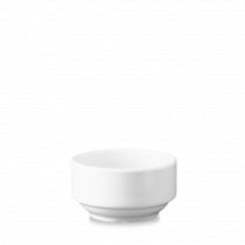 Churchill White Rolled Edge 10oz Comsomme Bowl WHASU1