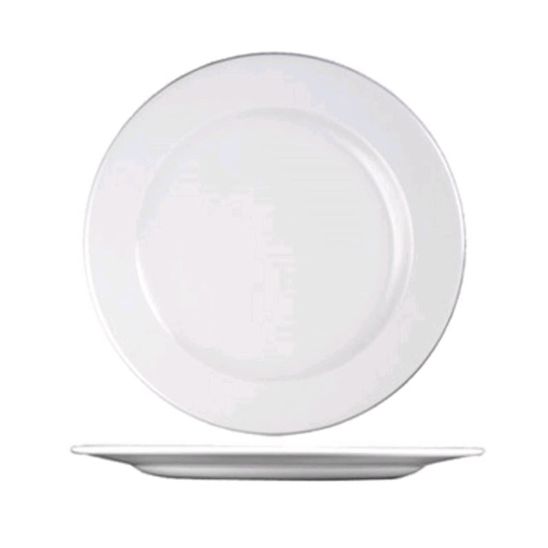 Churchill White Rolled Edge 12" Plate WHVP111
