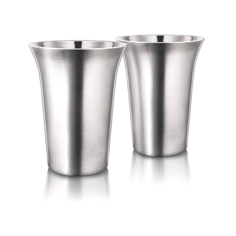 Final Touch 12 oz (355ml) Double-Wall Stainless Steel Coffee Cups CAT8032