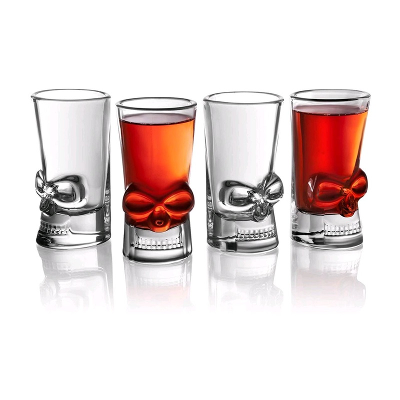 Final Touch Brainfreeze Collection Skull Shot Glasses Set of 4 FTA1861*