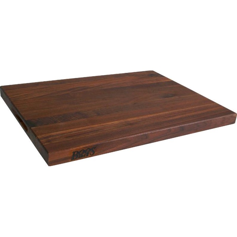 John Boos 20" x 15" x 1.5" Reversible Walnut Cutting Board WAL-R03