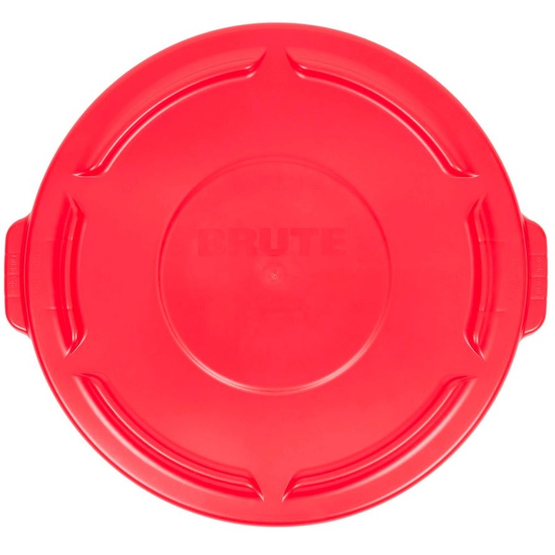 Rubbermaid BRUTE Red 32 Gallon Round Trash Can Lid FG263100RED*
