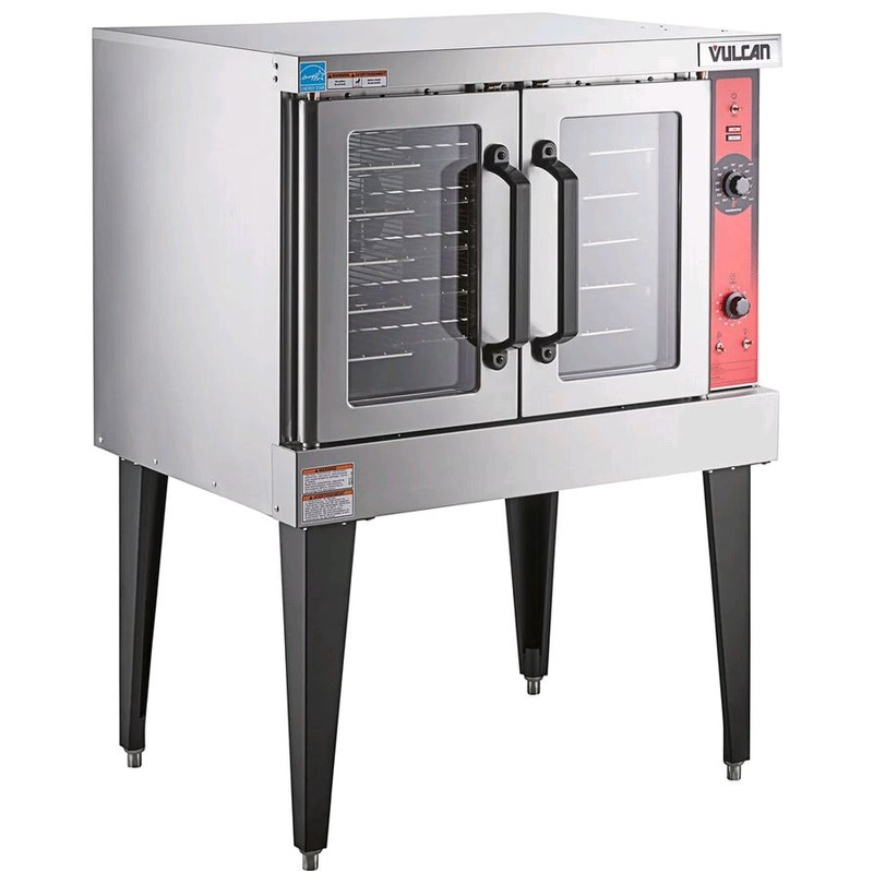 Vulcan Natural Gas Single Deck Full Size Gas Convection Oven with Legs VC4GD-1 1D150K