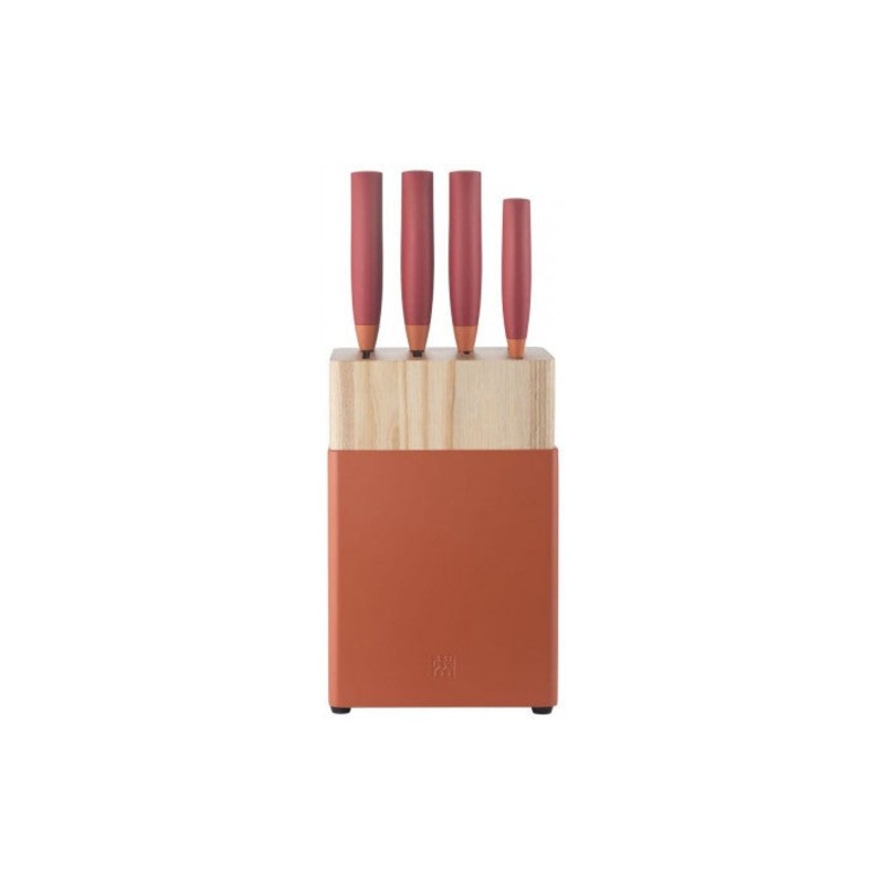 ZWILLING Now S Red 6 Piece Knife Block Set 54350-006