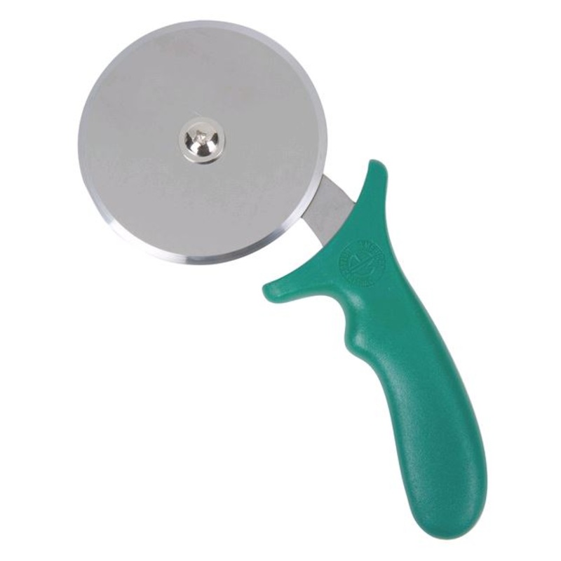 American Metalcraft PIZG3 4" Stainless Steel Pizza Cutter with Green Handle