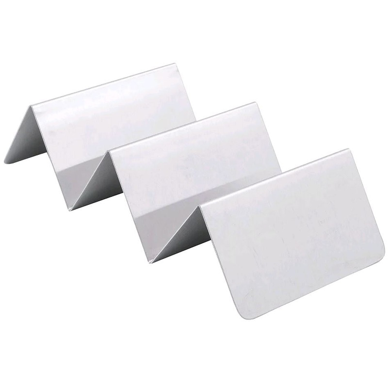 American Metalcraft TSH3 Taco Holder w/ Up To 3 Compartments, Brushed/Stainless