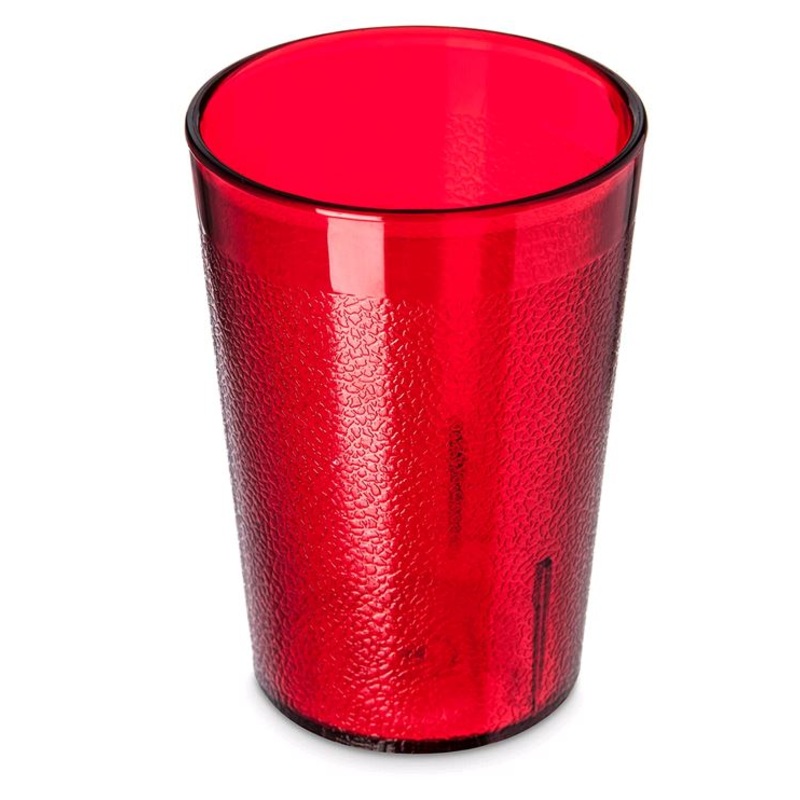 Carlisle 9oz Red Plastic Tumbler 5529RD*